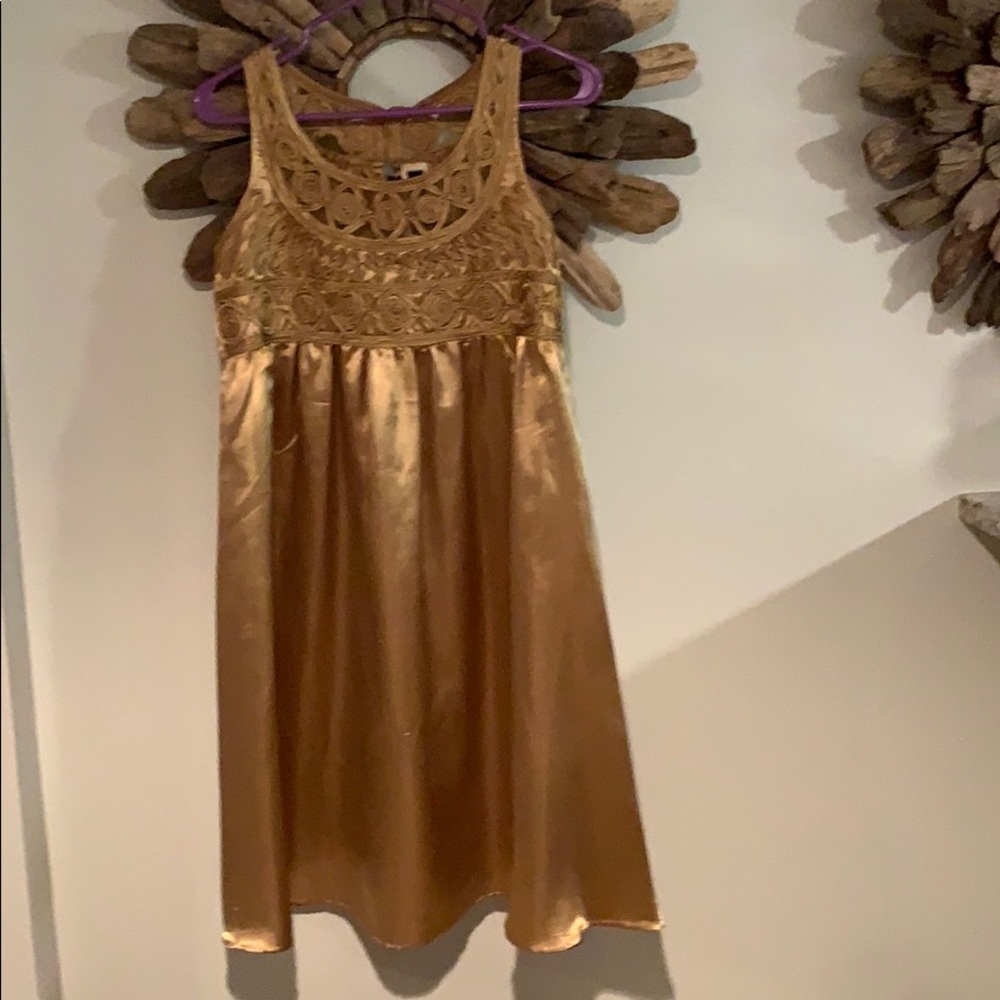Gold dress